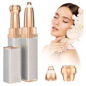 جهاز إزالة شعر الوجه 2 في 1 وماكينة تشذيب الحواجب