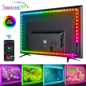 شريط إضاءة LED ذكي للتلفاز 5M RGB يعمل بنظام Android/iOS