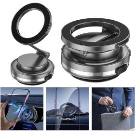 حامل هاتف مغناطيسي S18 – دوّار وقابل للطي مع شفط كهربائي قوي