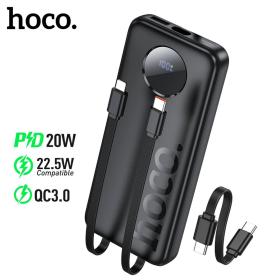 باور بانك 10000 مللي أمبير شحن سريع مع 3 كابلات مدمجة