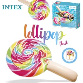 عوامة مسبح كبيرة من INTEX على شكل مصاصة – تصميم ممتع وقابل للنفخ للاسترخاء في الماء