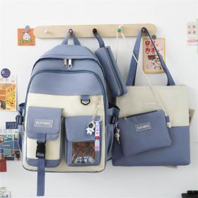 محفظة كاواي 4 قطع – أزرق أنيق