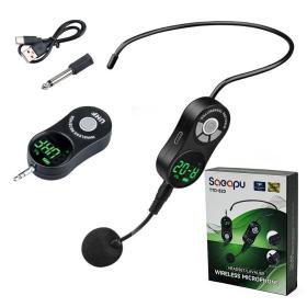 ميكروفون لافالير لاسلكي قابل للشحن للاستخدام الاحترافي