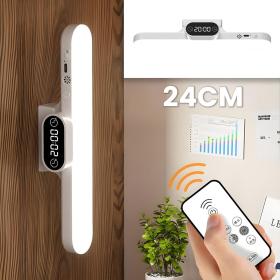 مصباح LED مغناطيسي قابل للشحن بثلاثة ألوان مع مؤقت