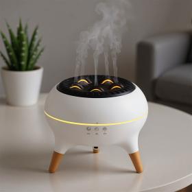 جهاز تعطير الجو بالأمواج فوق الصوتية 350 مل مع ريموت وأضواء مدمجة