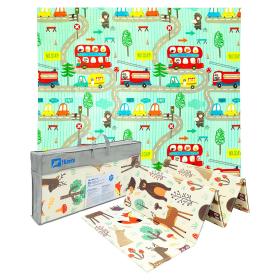 حصيرة لعب للأطفال قابلة للطي، من رغوة XPE مزدوجة الوجه ومقاومة للماء.