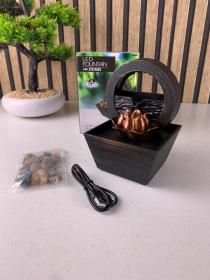 نافورة مياه ديكور شلال مع إضاءة LED