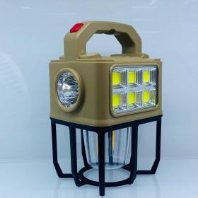 مصباح يدوي للتخييم ب 3 أوضاع يعمل بالطاقة الشمسية