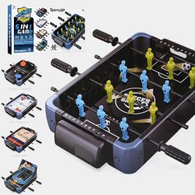 ألعاب الطاولة 5 في 1: كرة القدم والهوكي وكرة السلة والتنس والبولينج