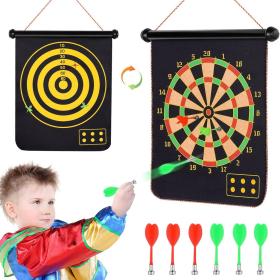 لوح رمي السهام المغناطيسي 6 سهام مزدوجة الجوانب