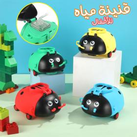 زجاجة مياه سعة 500 مل مع ماصة ونمط كرتوني للأطفال