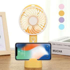 مروحة كهربائية صغيرة محمولة قابلة لإعادة الشحن عبر USB مع بطارية 1500 مللي أمبير في الساعة