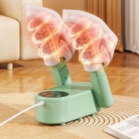 مجفف سريع: بمحرك قوي وآلية توزيع حرارة متقدمة، يزيل  العرق والماء بشكل فعال ويجفف حذائك في دقائق.