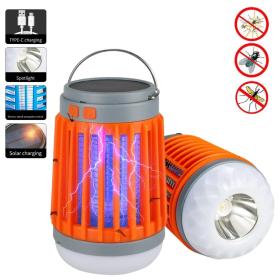 مصباح طارد البعوض 3 في 1 يعمل بالطاقة الشمسية ويعمل ببطارية قابلة للشحن