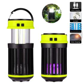 مصباح IP65 يعمل بالطاقة الشمسية 3 في 1 قابل لإعادة الشحن للتخييم وقاتل البعوض